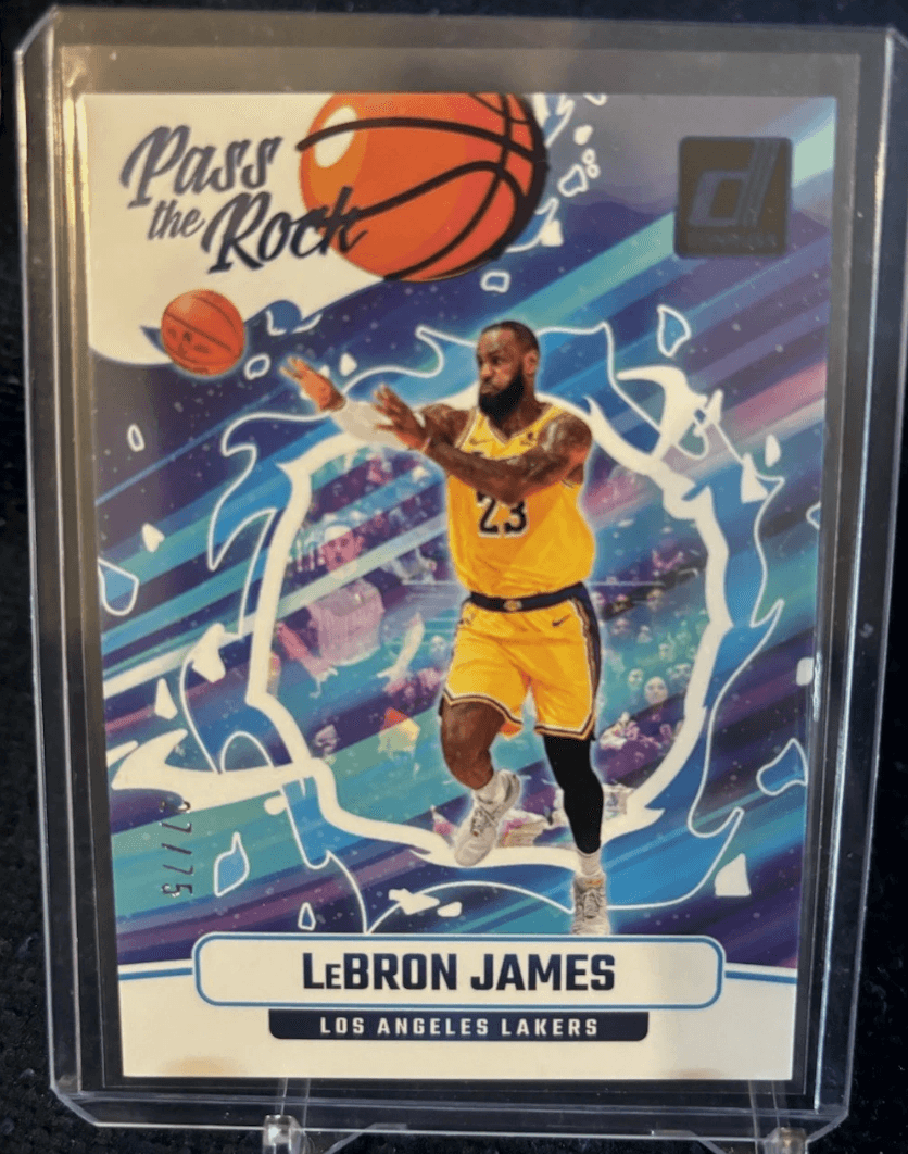 LeBron James 2024-25 Panini Donruss Pass The Rock, non-matched copy
